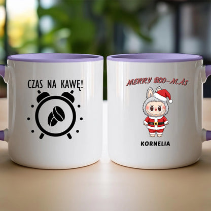 Personalizowany kubek na święta - Uroczy Potworek #513