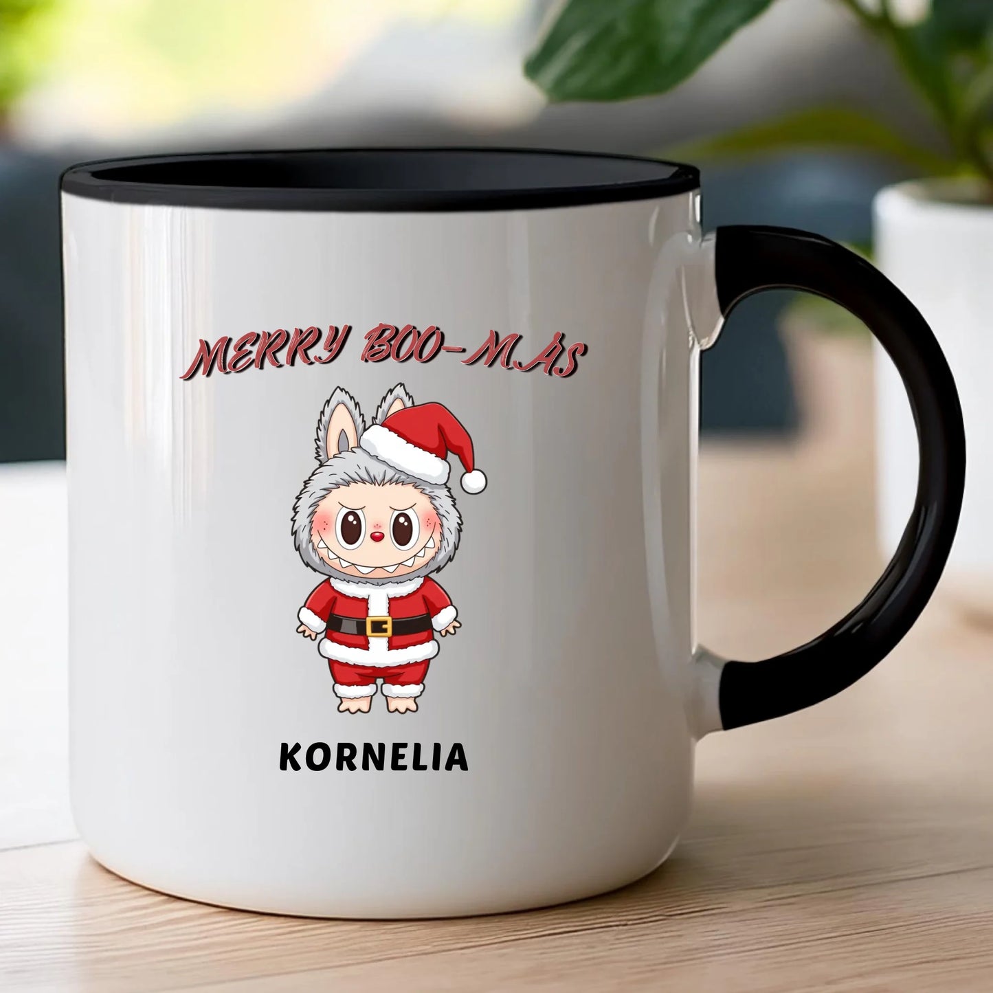 Personalizowany kubek na święta - Uroczy Potworek #513