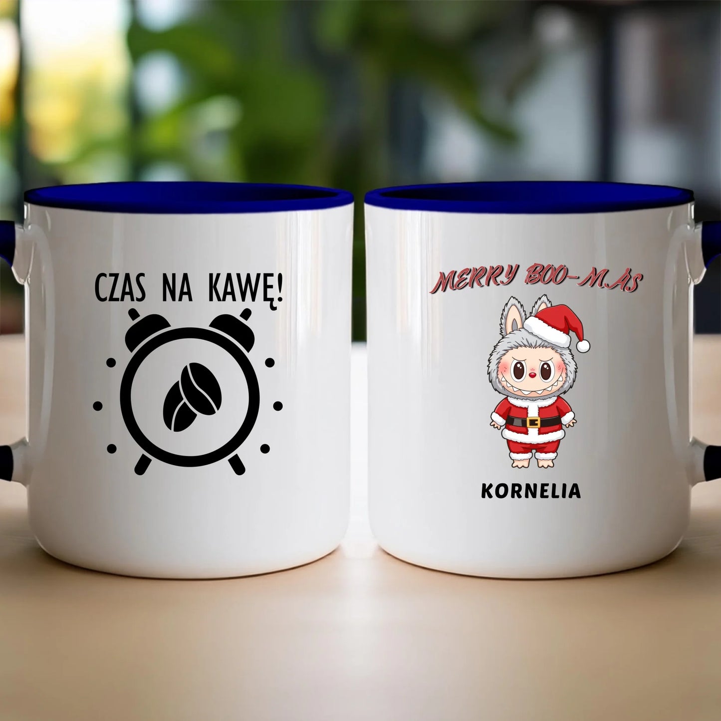 Personalizowany kubek na święta - Uroczy Potworek #513