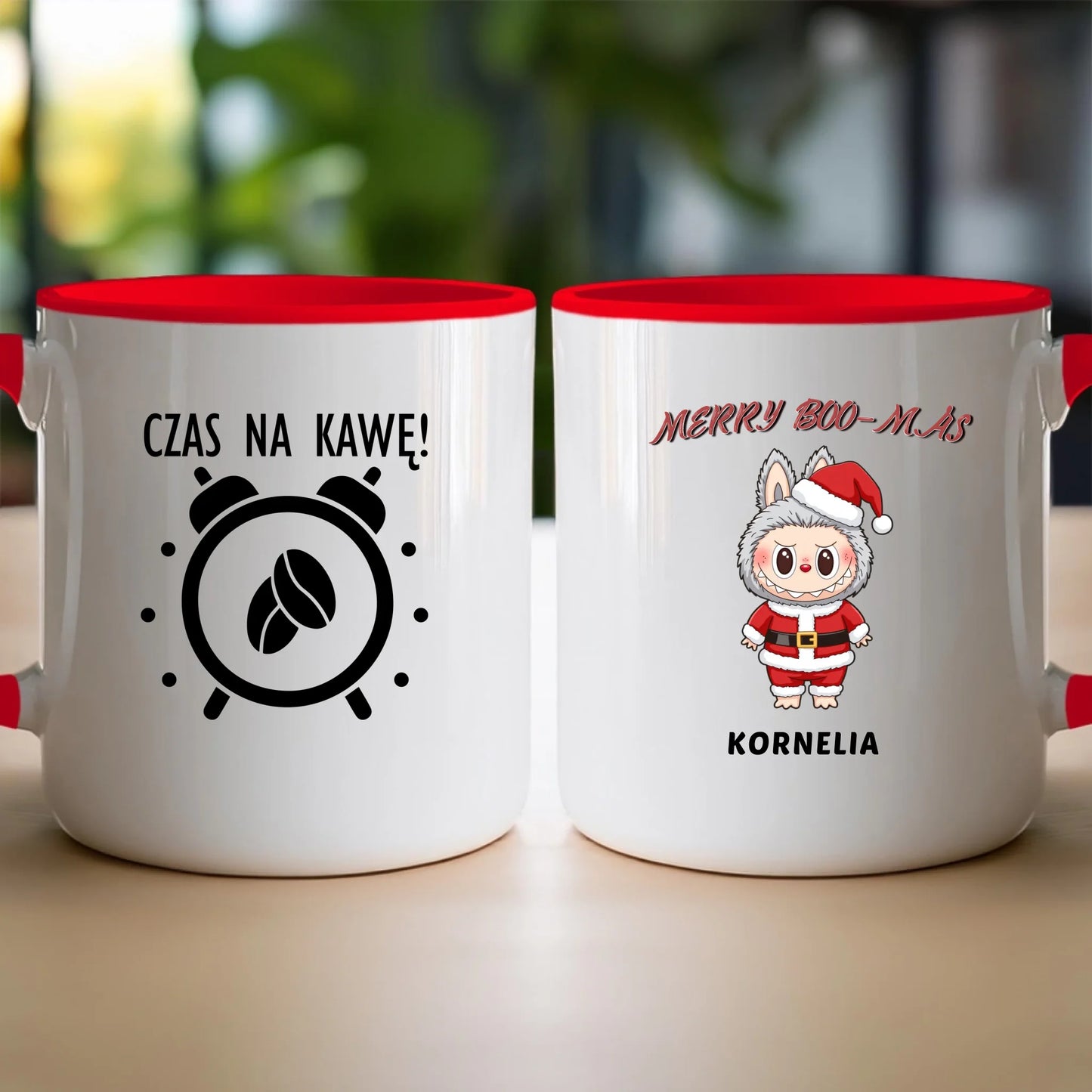Personalizowany kubek na święta - Uroczy Potworek #513