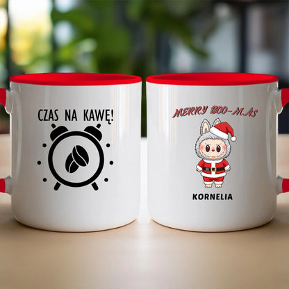 Personalizowany kubek na święta - Uroczy Potworek #513
