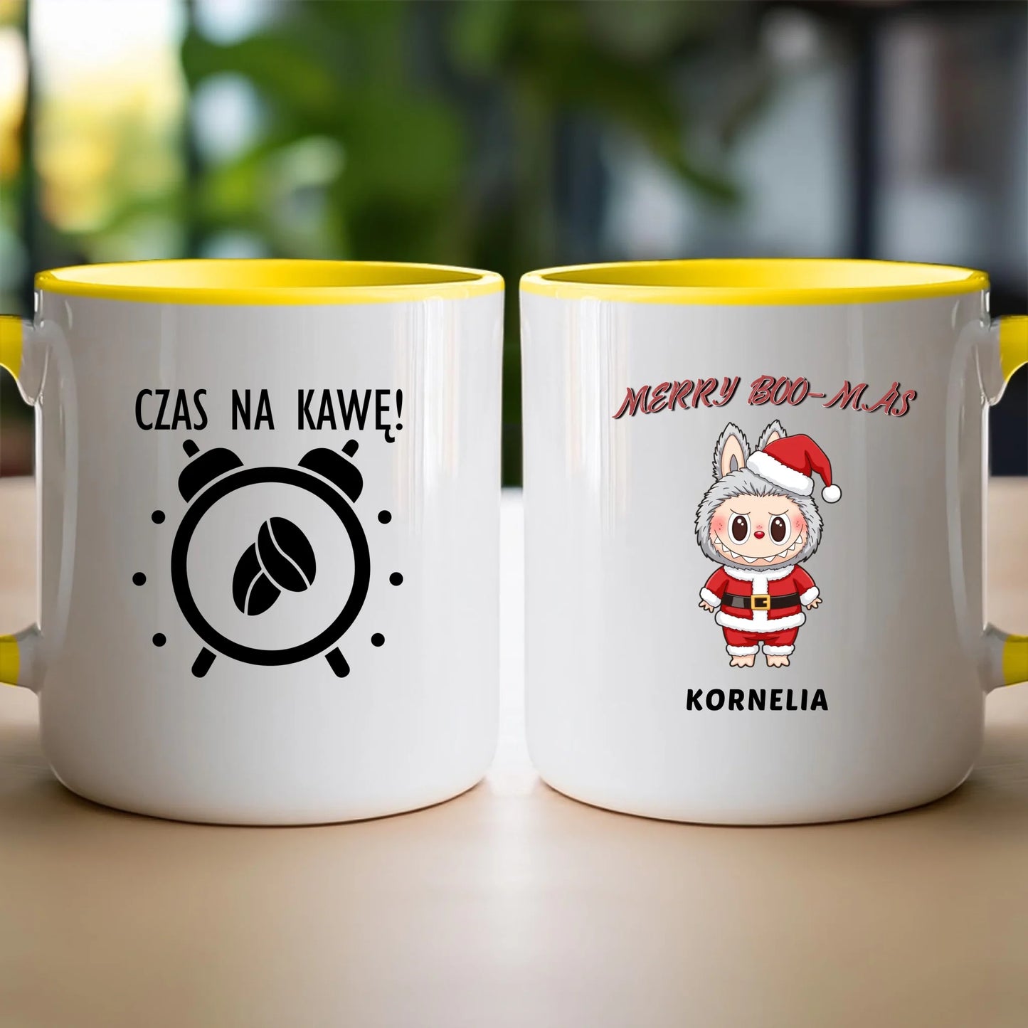 Personalizowany kubek na święta - Uroczy Potworek #513