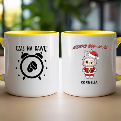 Personalizowany kubek na święta - Uroczy Potworek #513
