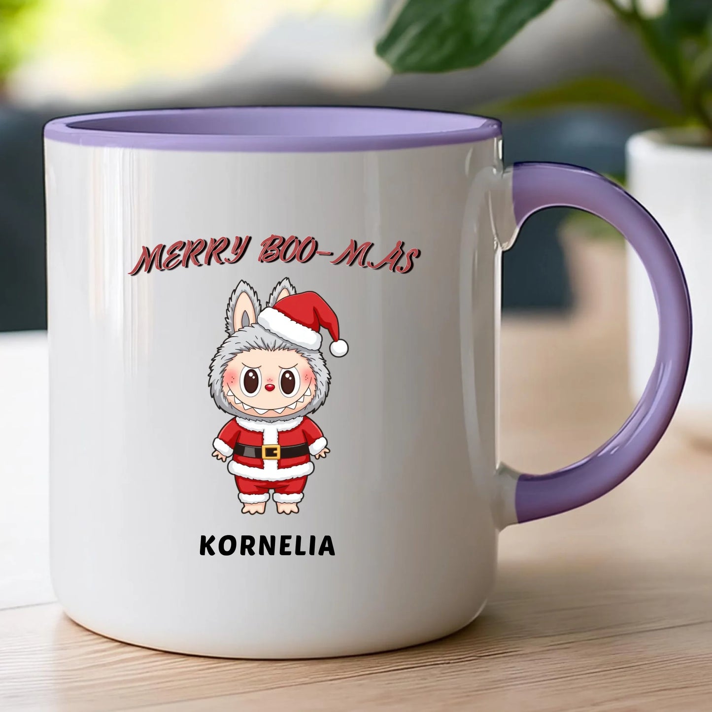 Personalizowany kubek na święta - Uroczy Potworek #513