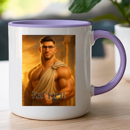 Kubek z własnym zdjęciem - grecki Bóg [generowane przez AI]