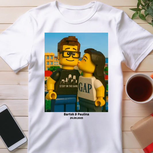 Koszulka - Twoje zdjęcie z klocków LEGO [generowane przez AI]