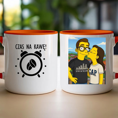 Kubek - Twoje zdjęcie jak z Simpsonów [generowane przez AI]