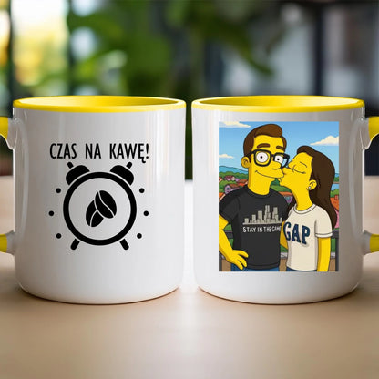 Kubek - Twoje zdjęcie jak z Simpsonów [generowane przez AI]