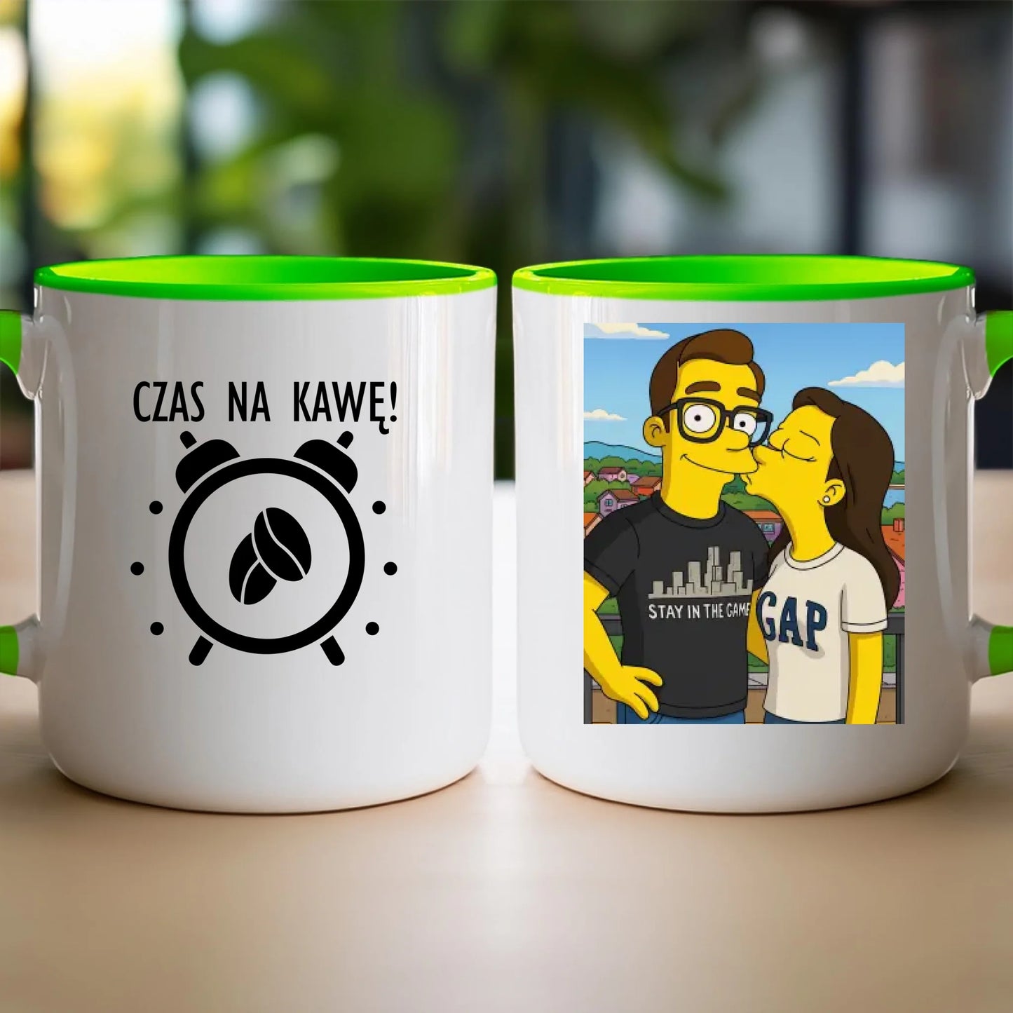 Kubek - Twoje zdjęcie jak z Simpsonów [generowane przez AI]
