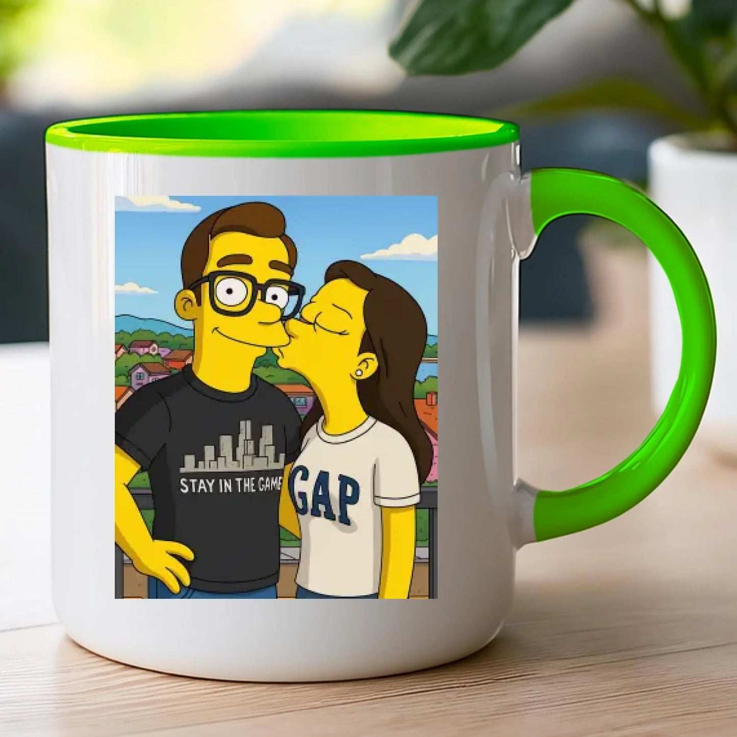 Kubek - Twoje zdjęcie jak z Simpsonów [generowane przez AI]