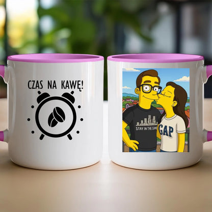 Kubek - Twoje zdjęcie jak z Simpsonów [generowane przez AI]