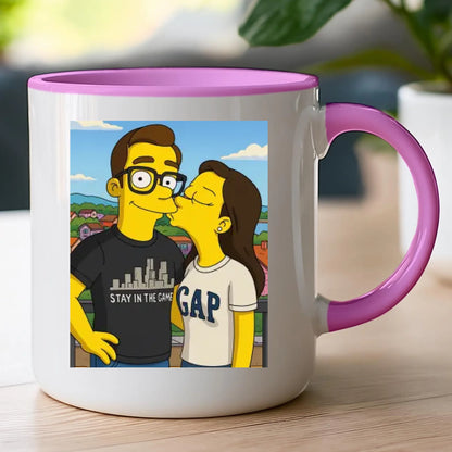 Kubek - Twoje zdjęcie jak z Simpsonów [generowane przez AI]