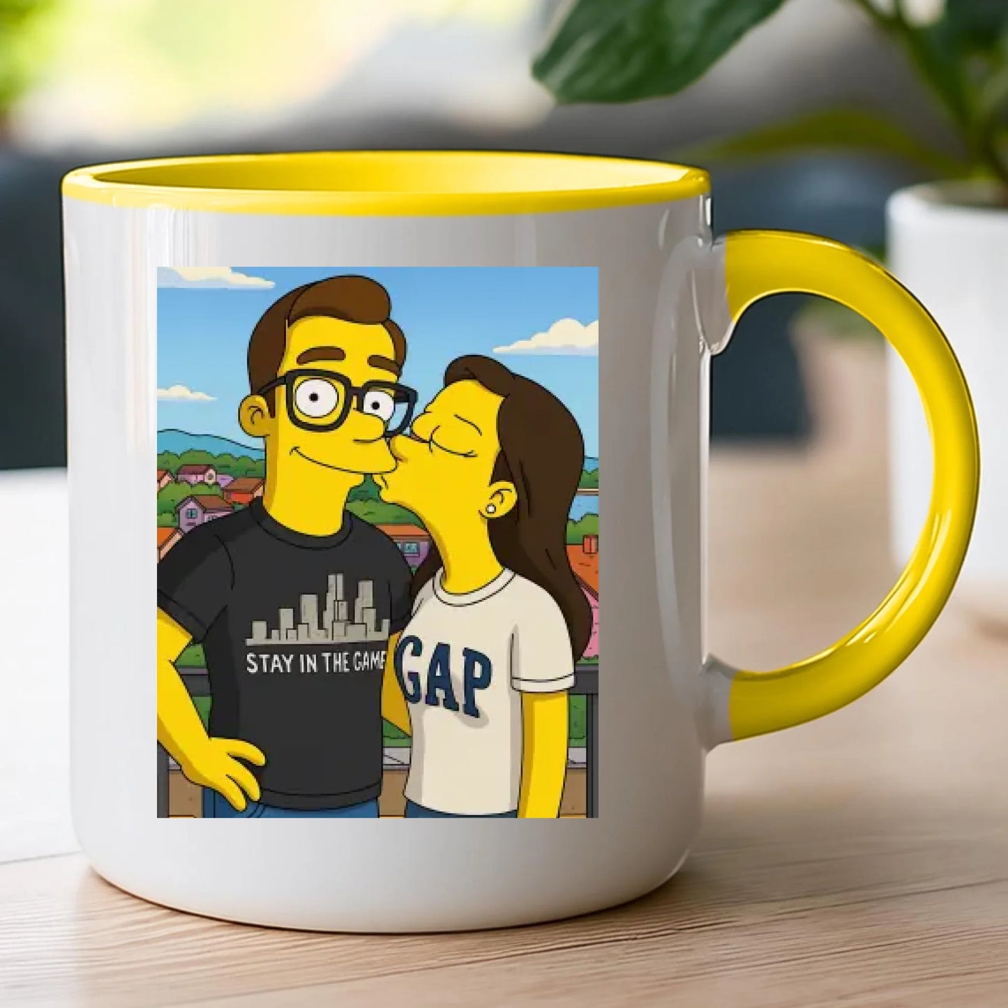 Kubek - Twoje zdjęcie jak z Simpsonów [generowane przez AI]