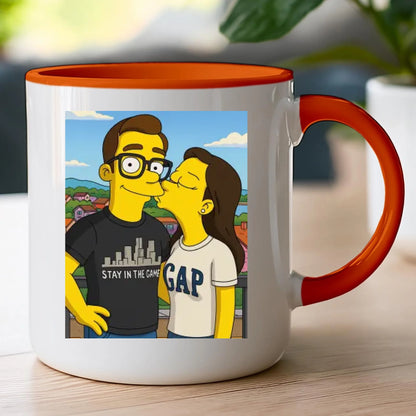 Kubek - Twoje zdjęcie jak z Simpsonów [generowane przez AI]