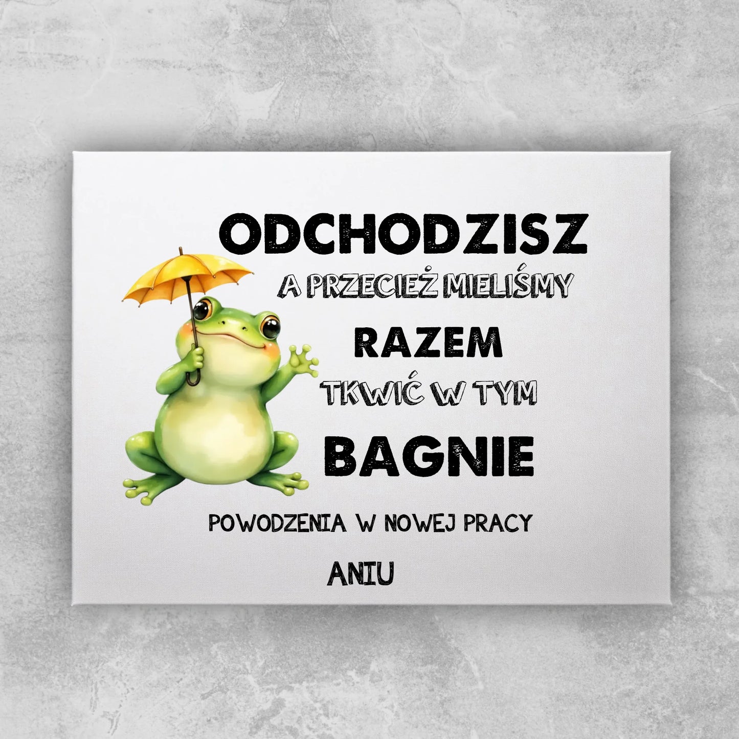 Obraz personalizowany - Odejście z pracy #402