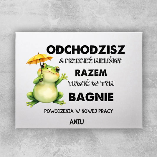 Obraz personalizowany - Odejście z pracy #402