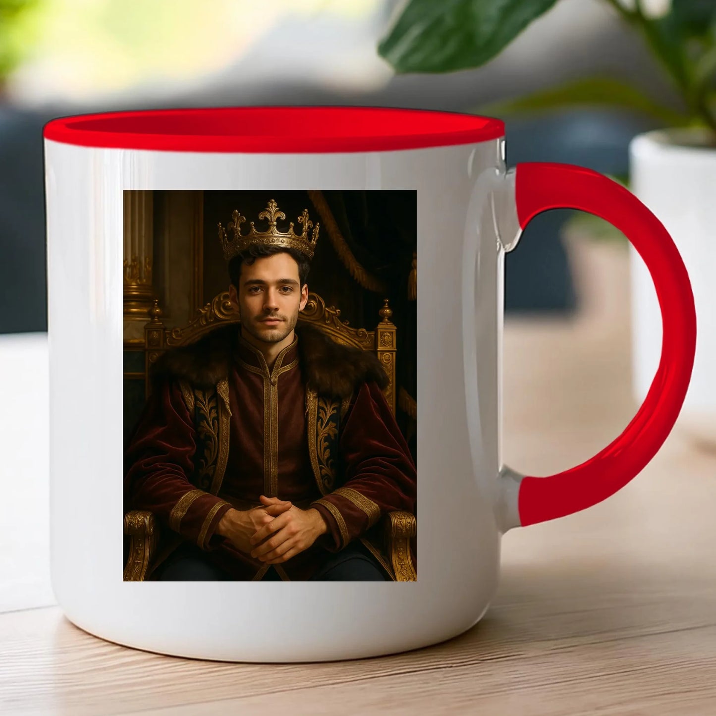 Kubek - Królewski portret ze zdjęcia [generowany przez AI]