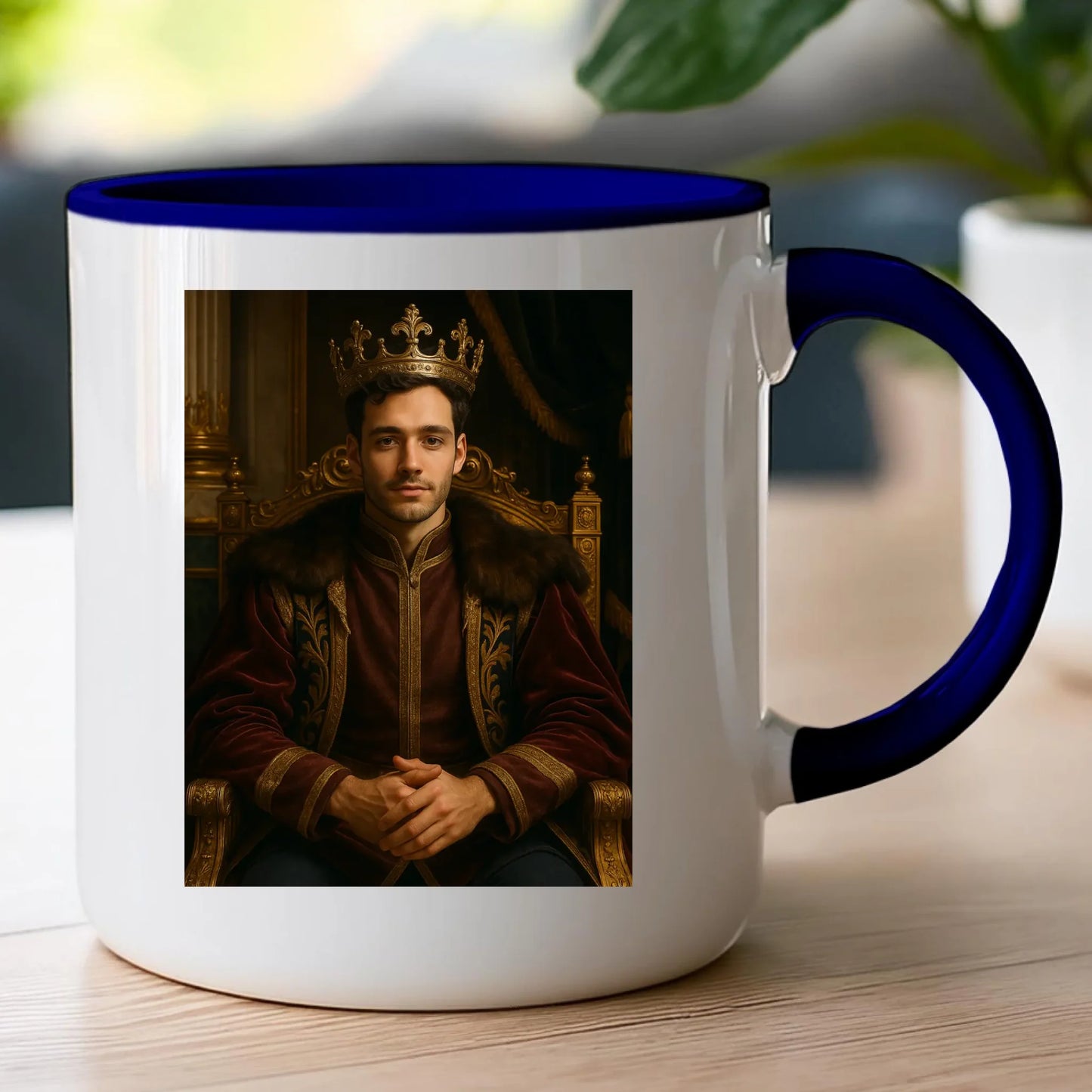 Kubek - Królewski portret ze zdjęcia [generowany przez AI]