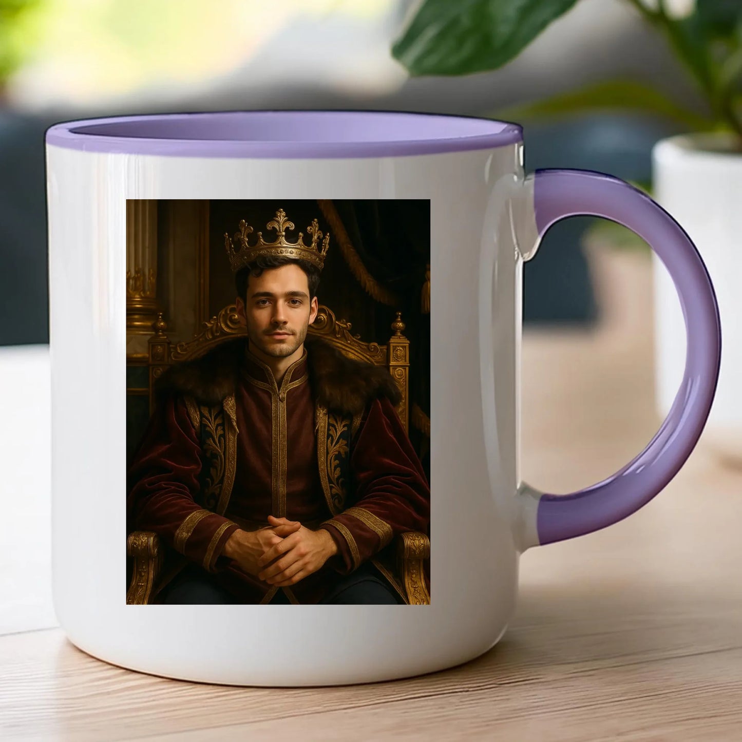Kubek - Królewski portret ze zdjęcia [generowany przez AI]