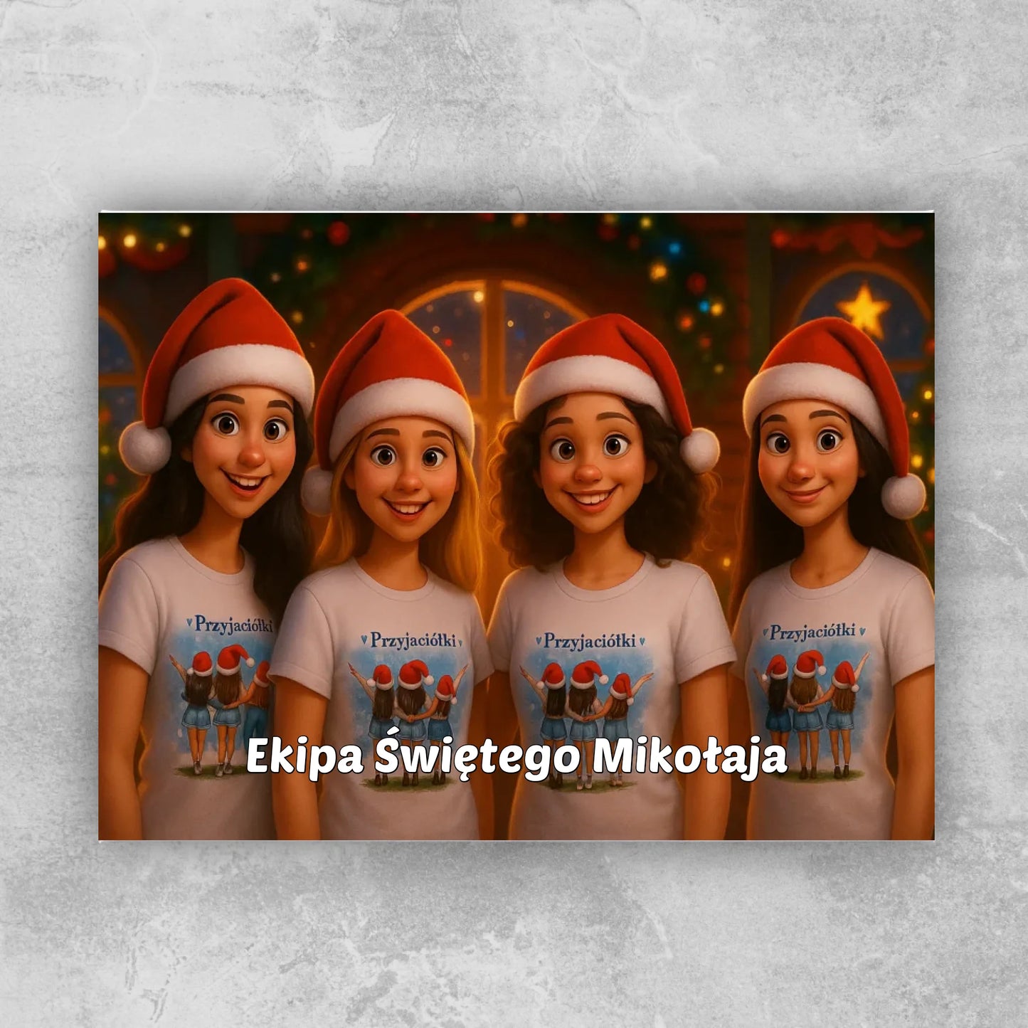 Fotoobraz z własnym zdjęciem - świąteczny klimat [generowane przez AI]