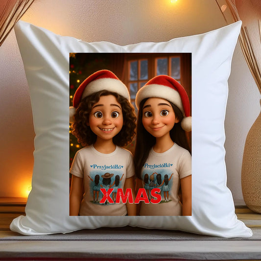 Poduszka z własnym zdjęciem - świąteczny klimat [generowane przez AI]