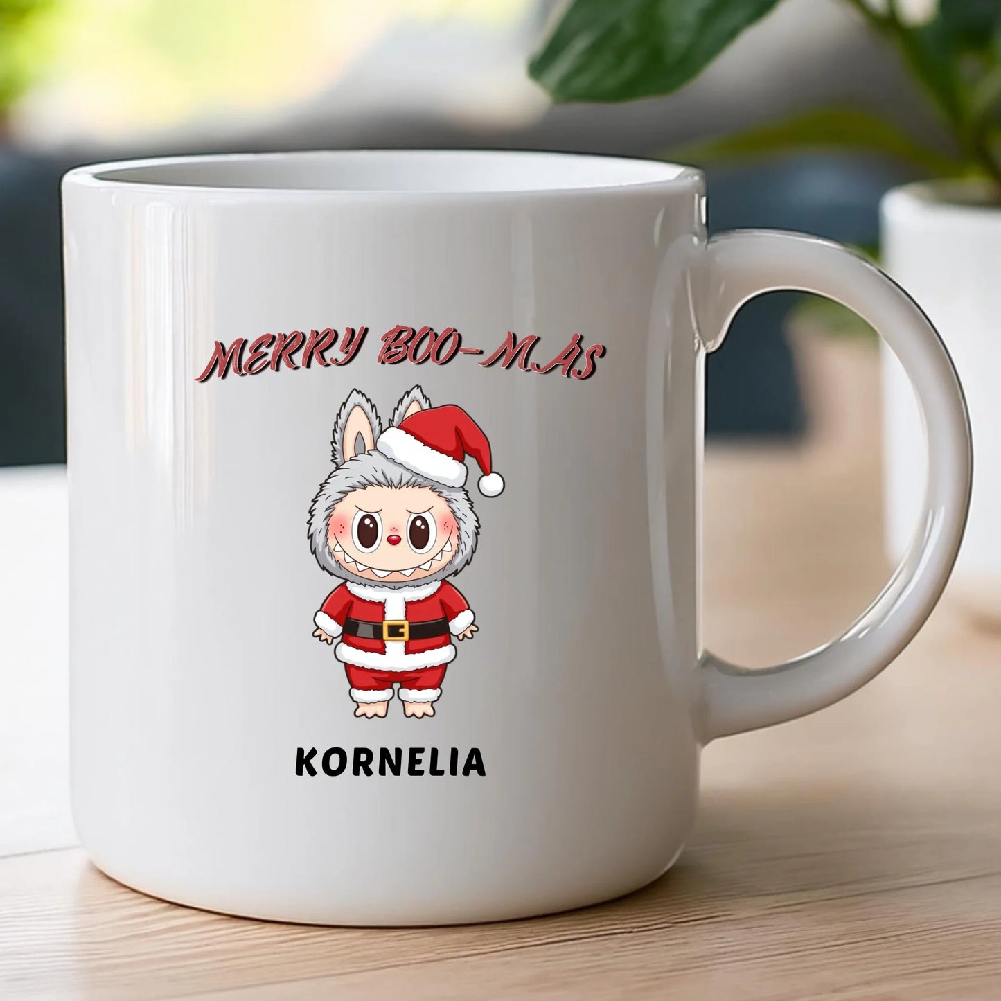 Personalizowany kubek na święta - Uroczy Potworek #513