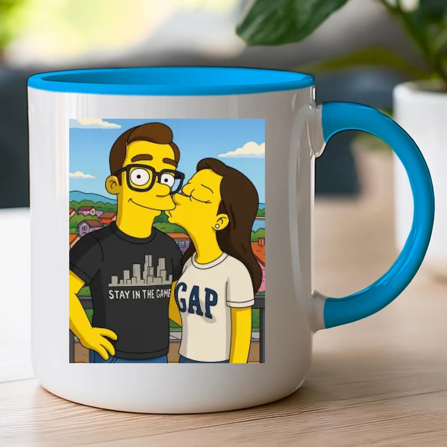 Kubek - Twoje zdjęcie jak z Simpsonów [generowane przez AI]