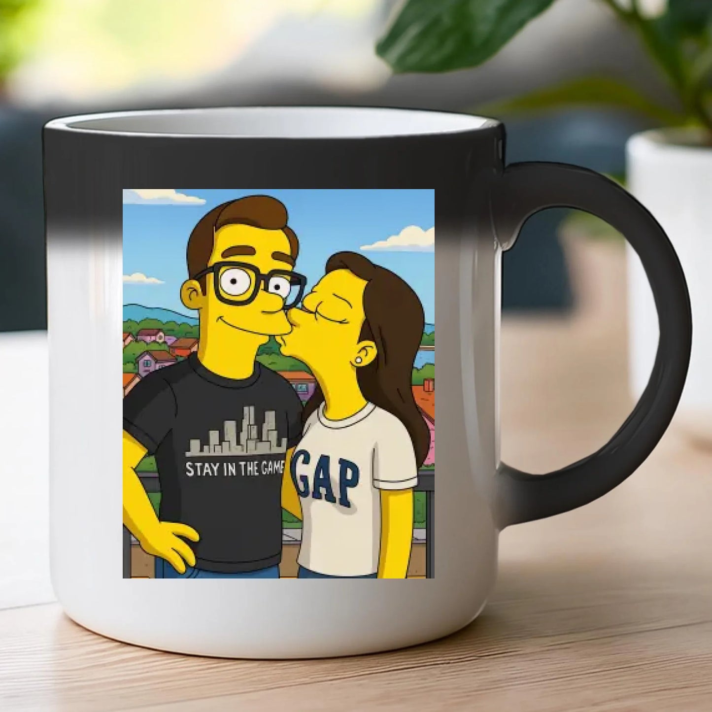 Kubek - Twoje zdjęcie jak z Simpsonów [generowane przez AI]