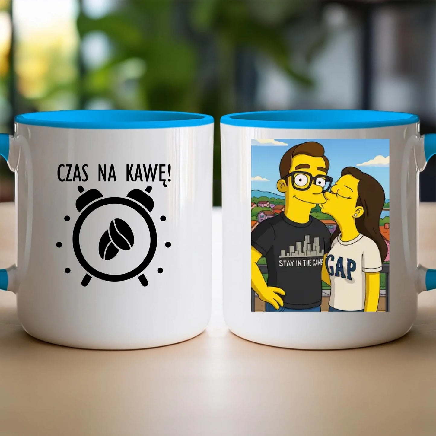 Kubek - Twoje zdjęcie jak z Simpsonów [generowane przez AI]