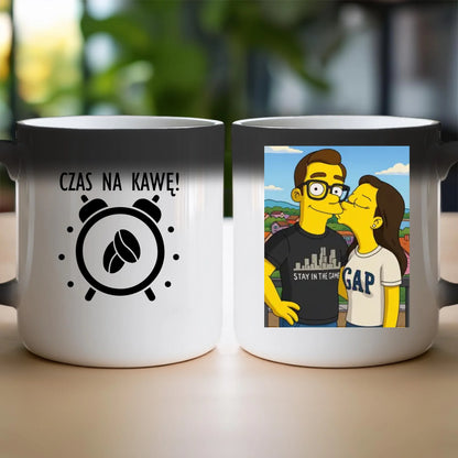 Kubek - Twoje zdjęcie jak z Simpsonów [generowane przez AI]