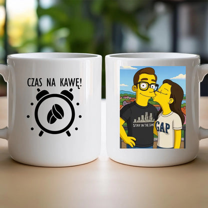 Kubek - Twoje zdjęcie jak z Simpsonów [generowane przez AI]