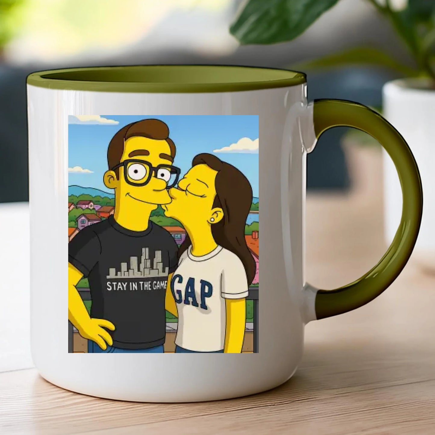 Kubek - Twoje zdjęcie jak z Simpsonów [generowane przez AI]