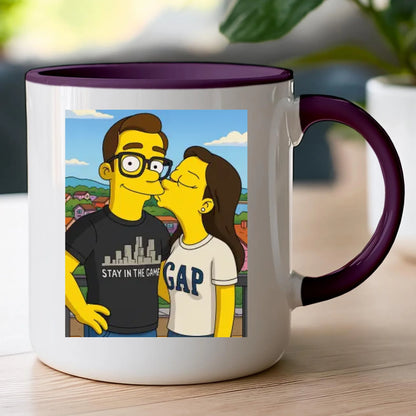 Kubek - Twoje zdjęcie jak z Simpsonów [generowane przez AI]