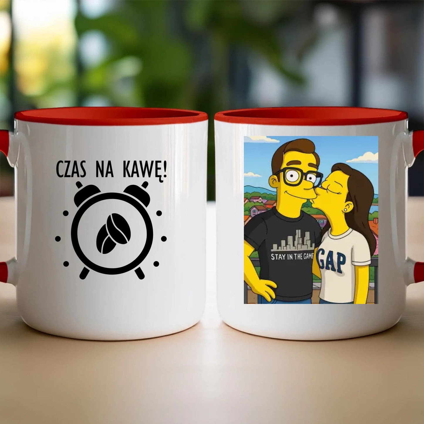 Kubek - Twoje zdjęcie jak z Simpsonów [generowane przez AI]