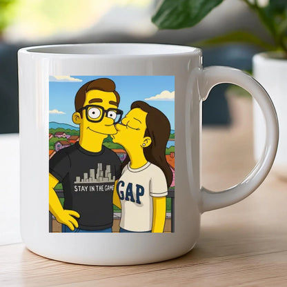 Kubek - Twoje zdjęcie jak z Simpsonów [generowane przez AI]