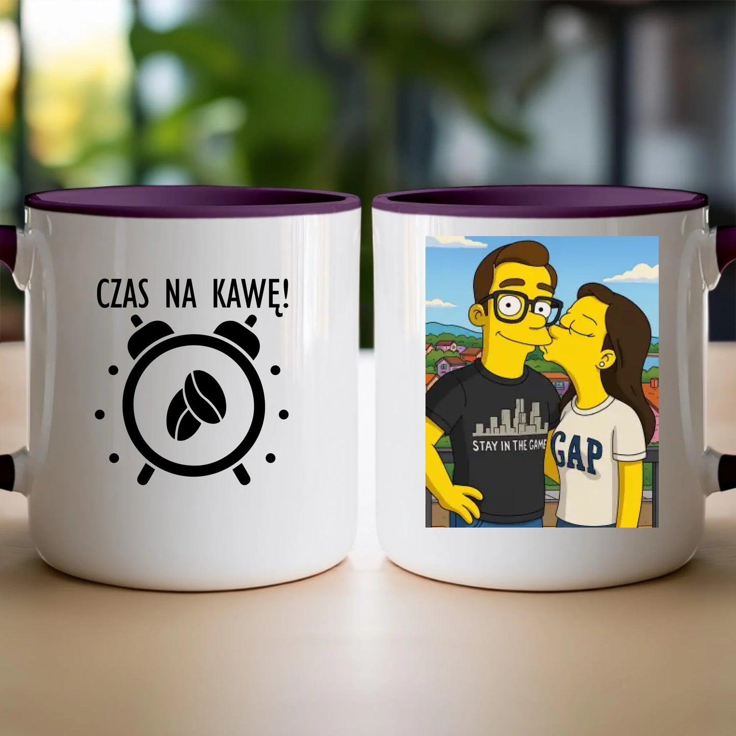 Kubek - Twoje zdjęcie jak z Simpsonów [generowane przez AI]