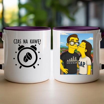 Kubek - Twoje zdjęcie jak z Simpsonów [generowane przez AI]