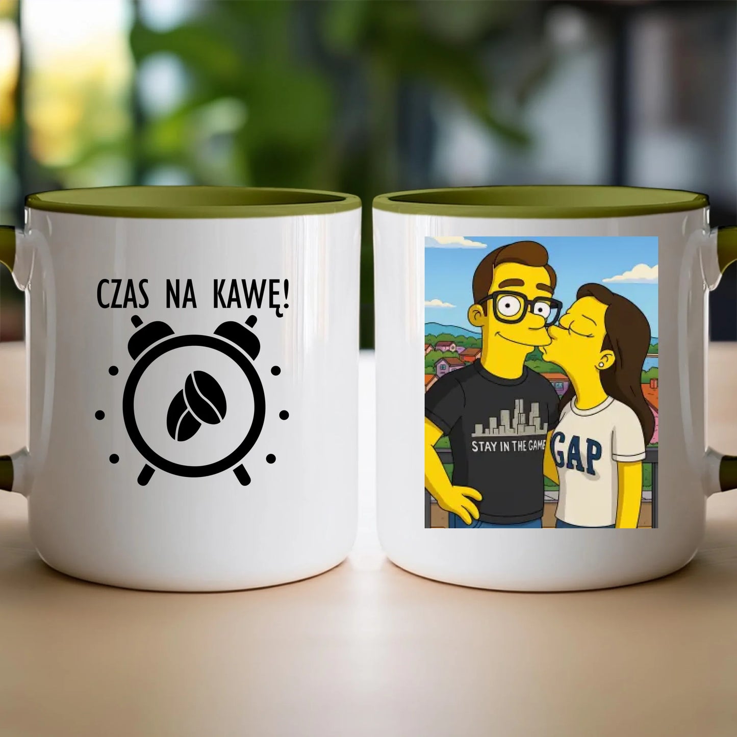 Kubek - Twoje zdjęcie jak z Simpsonów [generowane przez AI]