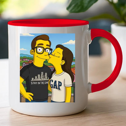 Kubek - Twoje zdjęcie jak z Simpsonów [generowane przez AI]