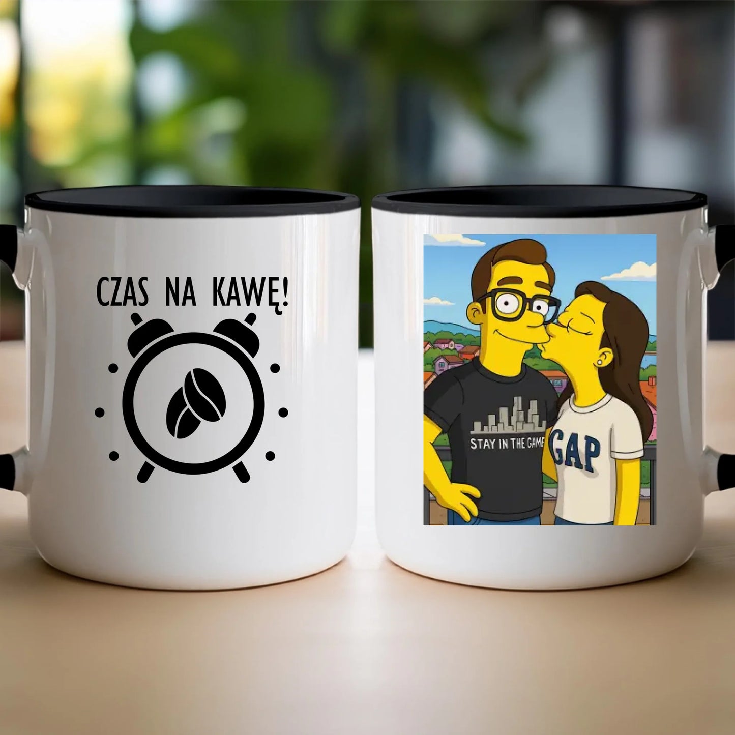 Kubek - Twoje zdjęcie jak z Simpsonów [generowane przez AI]