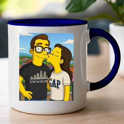 Kubek - Twoje zdjęcie jak z Simpsonów [generowane przez AI]