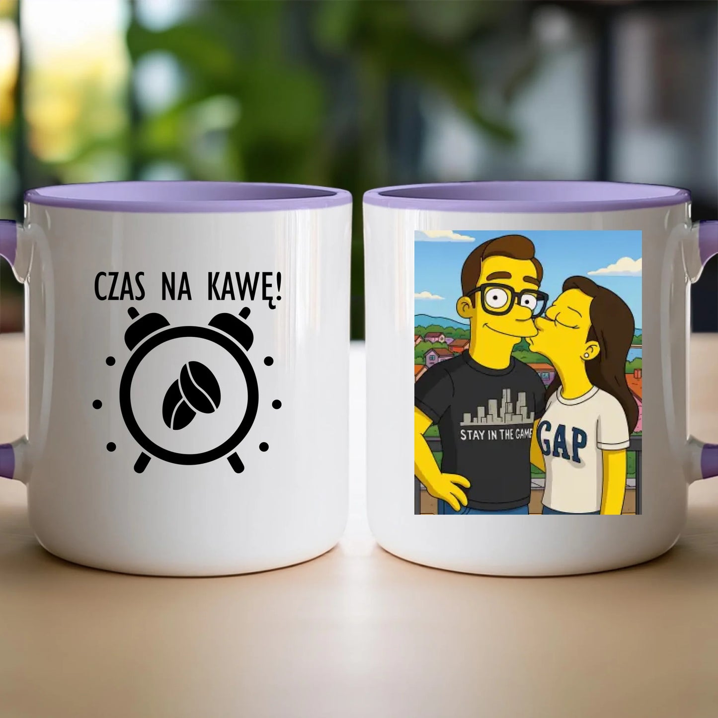 Kubek - Twoje zdjęcie jak z Simpsonów [generowane przez AI]