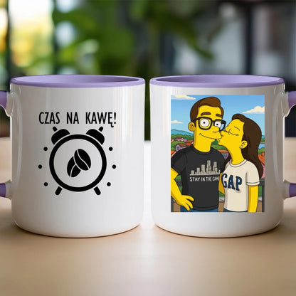 Kubek - Twoje zdjęcie jak z Simpsonów [generowane przez AI]