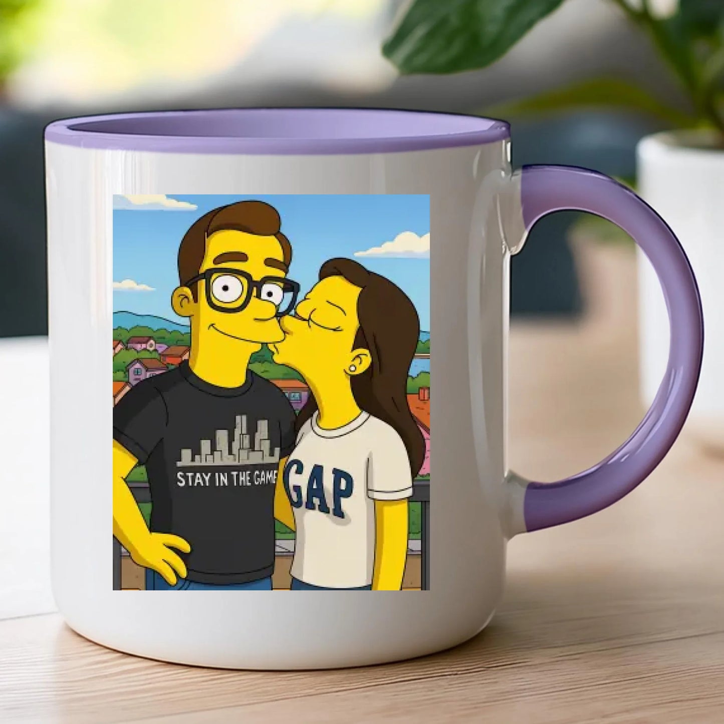 Kubek - Twoje zdjęcie jak z Simpsonów [generowane przez AI]