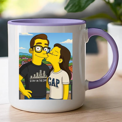 Kubek - Twoje zdjęcie jak z Simpsonów [generowane przez AI]