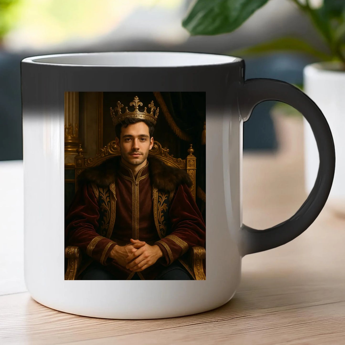 Kubek - Królewski portret ze zdjęcia [generowany przez AI]