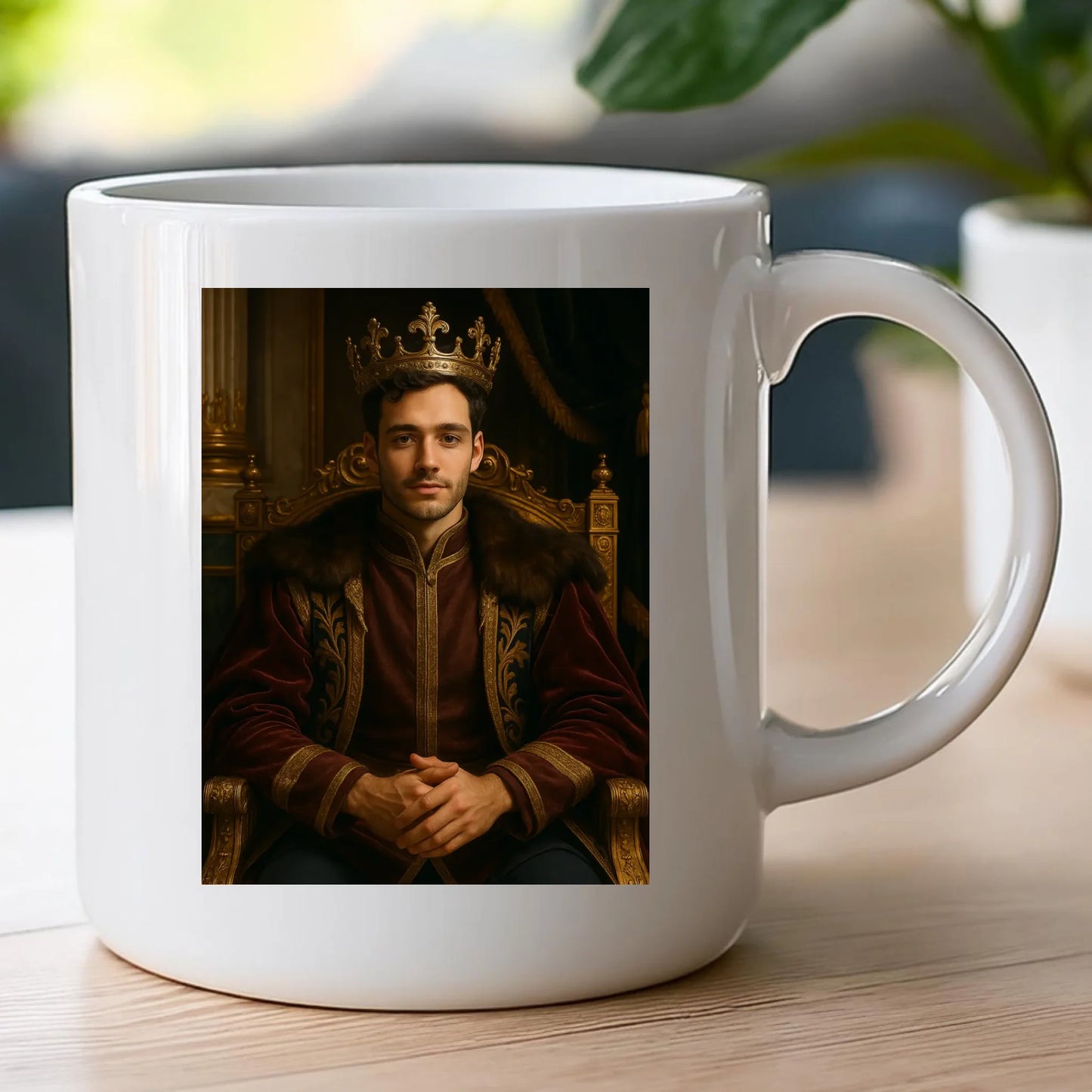Kubek - Królewski portret ze zdjęcia [generowany przez AI]