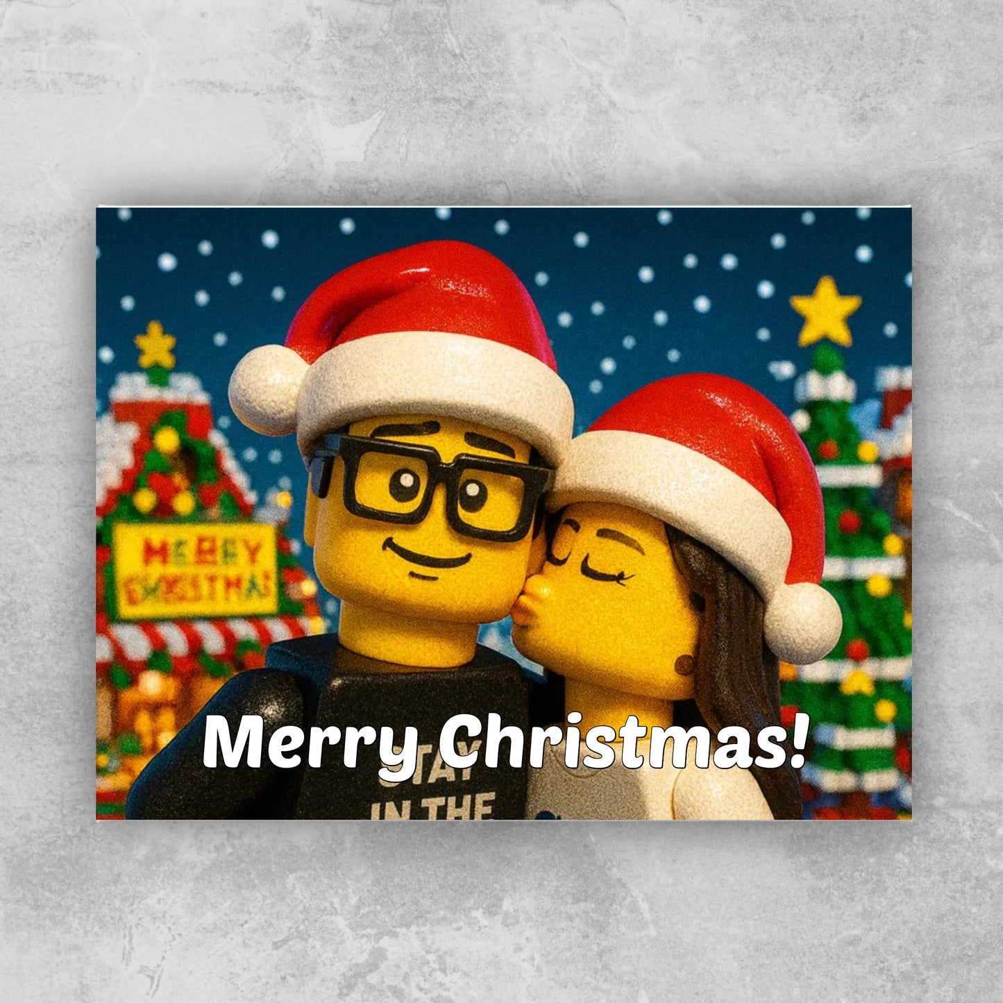 Fotoobraz - Twoje zdjęcie z klocków LEGO XMAS [generowane przez AI]