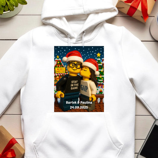 Bluza - Twoje zdjęcie z klocków LEGO XMAS [generowane przez AI]