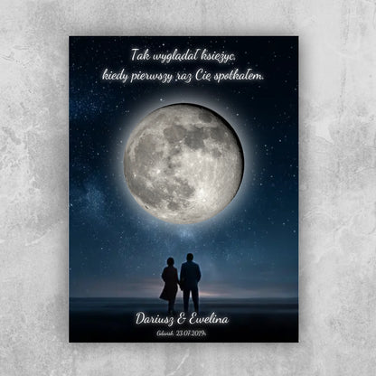Fotoobraz Faza księżyca - pierwsze spotkanie